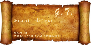 Gutrai Tímea névjegykártya